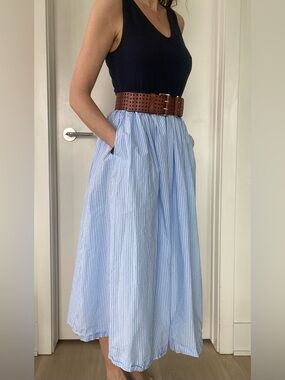 100% cotton Loft summer dress Size 10, fits S-L w/stretch waist & soft top